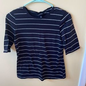 Black and white striped shirt